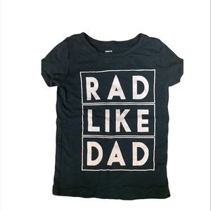 Carters little girls Rad like Dad T-shirt